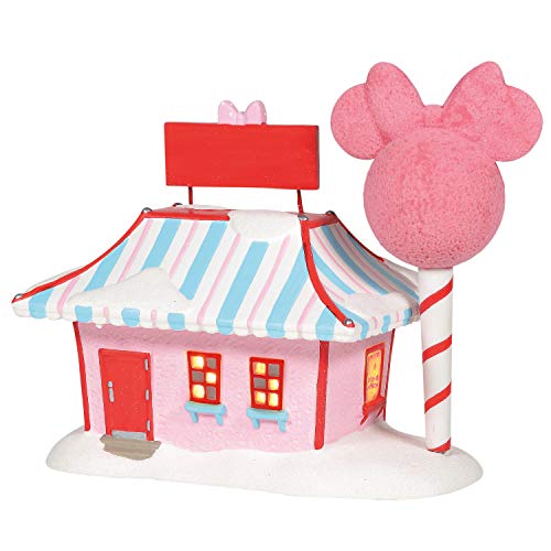 Department 56 Disney Village Minnie Cotton Candy Shop Lit Building