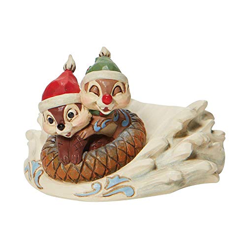Disney Traditions Chip n' Dale Sledding Saucer Figurine by Jim Shore
