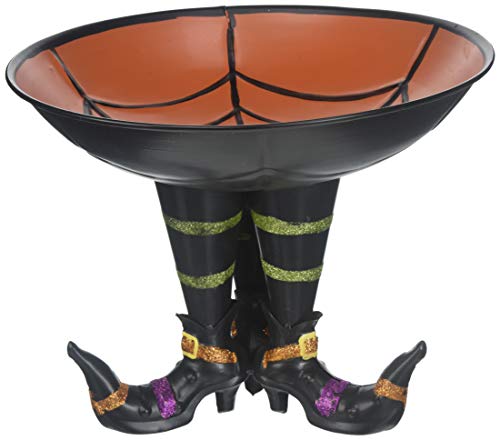 Metal Candy Bowl With Witch Boots