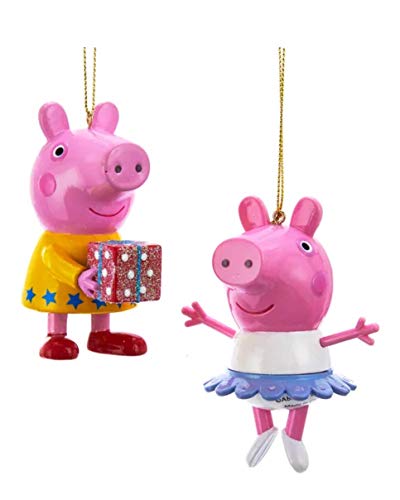 Kurt Adler -Peppa Pig Ballerina Christmas Tree Ornaments