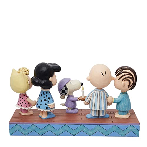 Jim Shore Peanuts Gang in Christmas PJ's Figurine