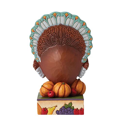 Jim Shore Heartwood Creek Thanks and Giving Traditional Turkey with Scene Figurine