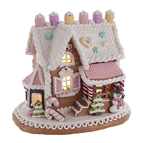Kurt S. Adler 9-Inch LED Lights Gingerbread House
