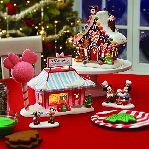 Disney Village Mickey Mouse Gingerbread House Lit Building