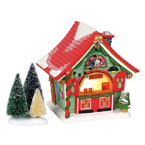 Department 56 Disney Village Mickey Mouse Tree Lot Lit Building