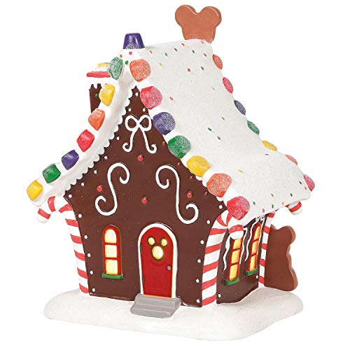 Disney Village Mickey Mouse Gingerbread House Lit Building