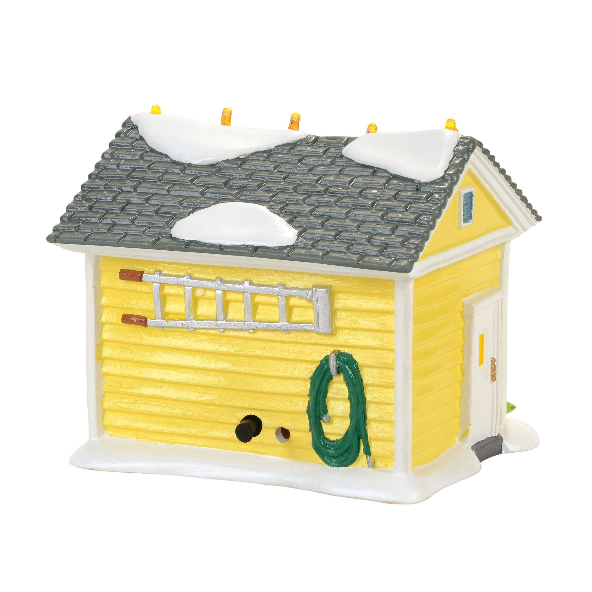 Department 56 4056686 Snow Village Christmas Vacation the Griswold Holiday Garage Lit Building, Multicolor