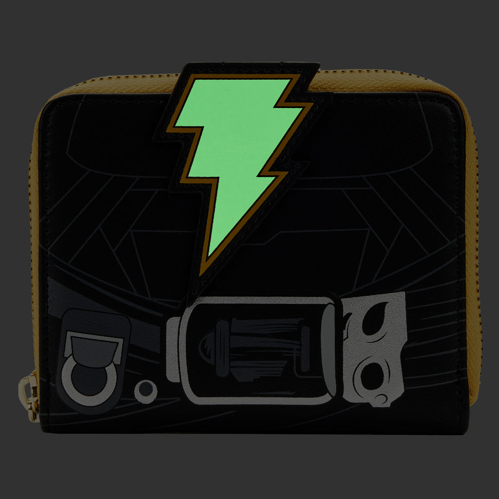 Loungefly Black Adam Light Up Cosplay Zip Around Wallet