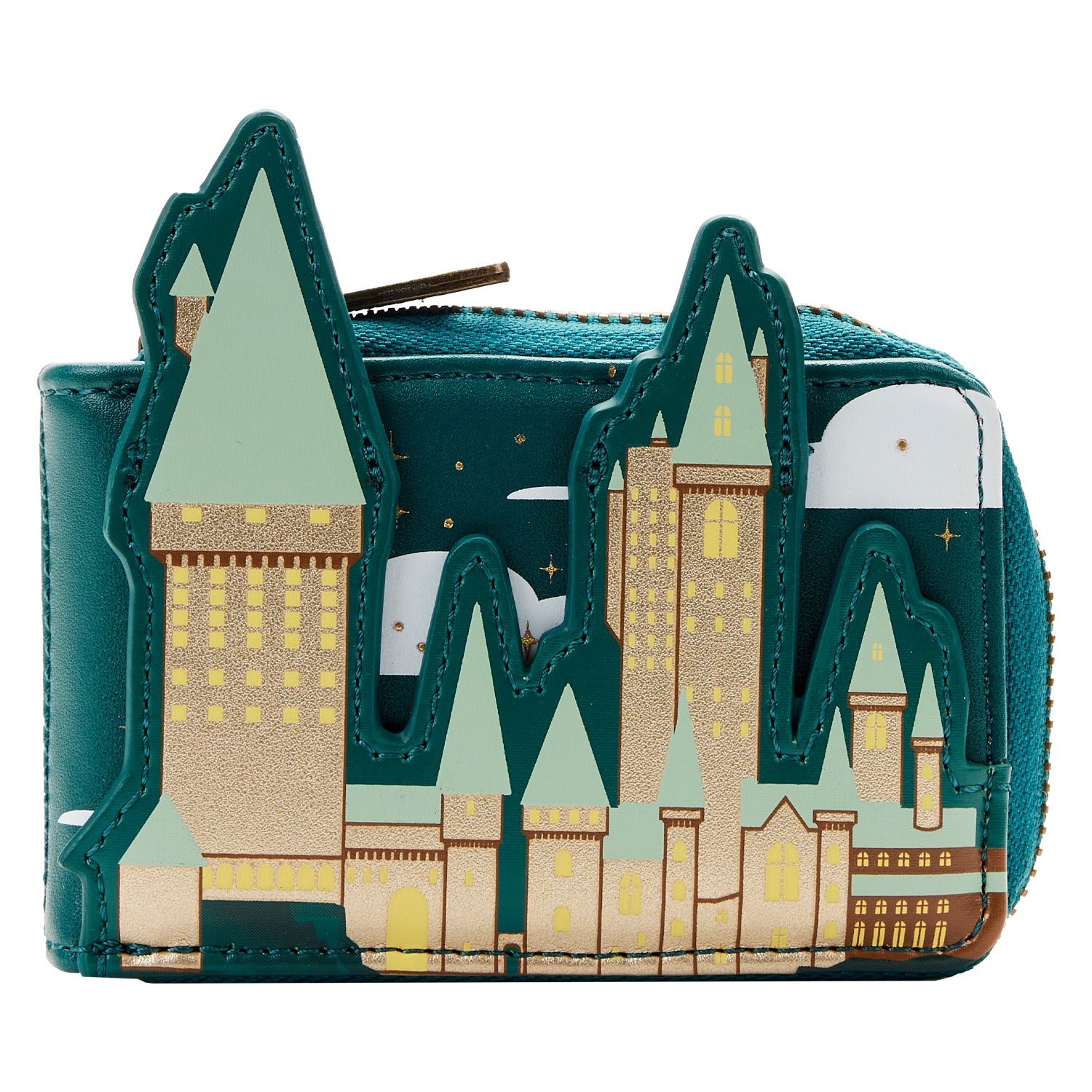 Loungefly Harry Potter Golden Hogwarts Castle Accordion Wallet