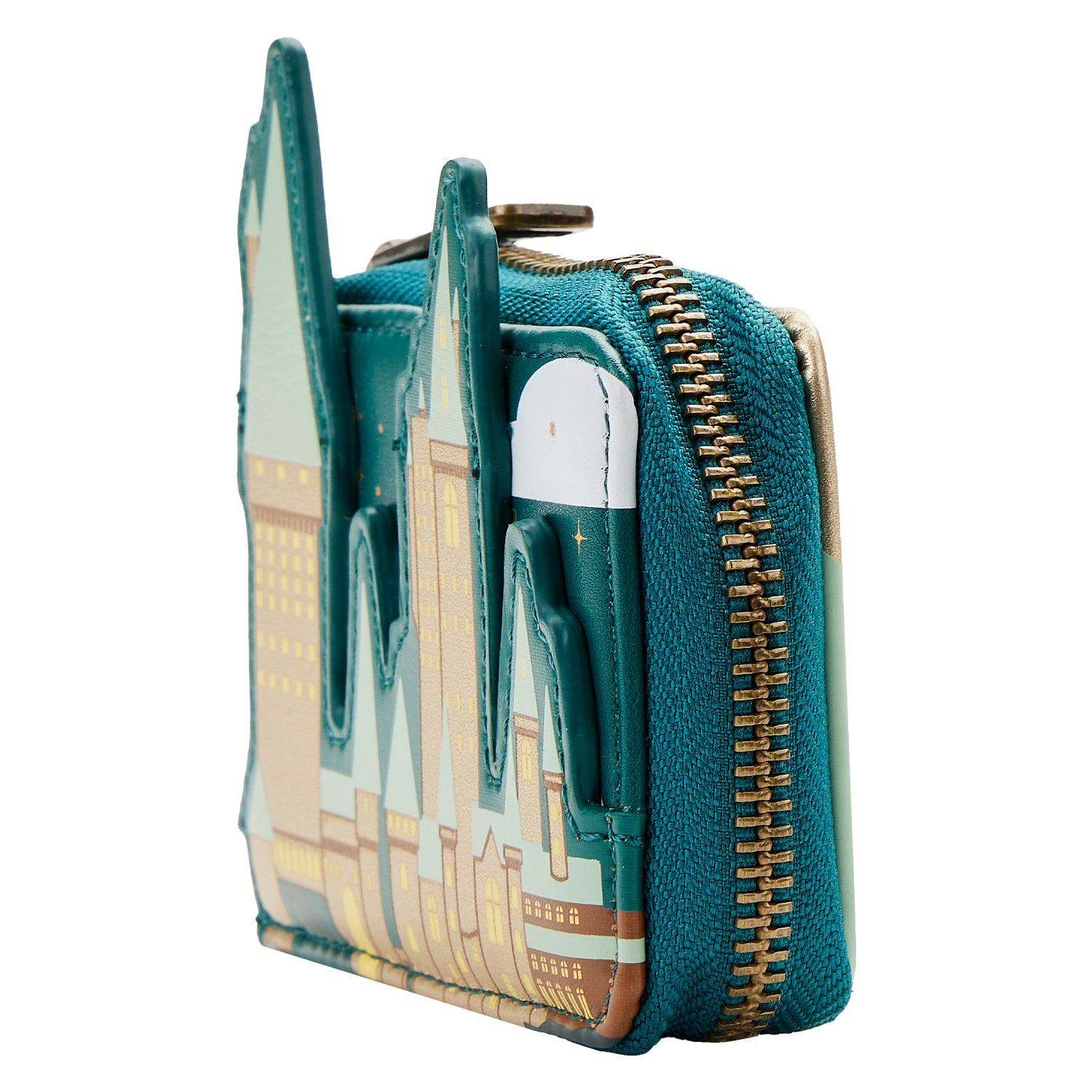 Loungefly Harry Potter Golden Hogwarts Castle Accordion Wallet