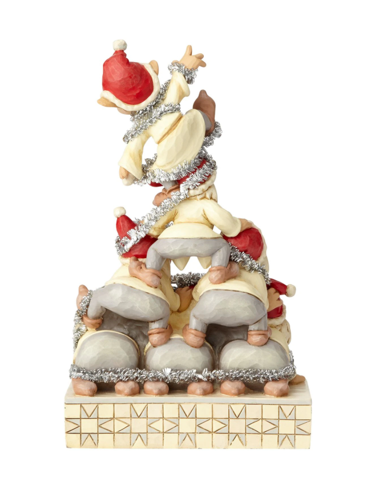 Disney Traditions 7 Dwarfs White Woodland "Precarious Pyramid"