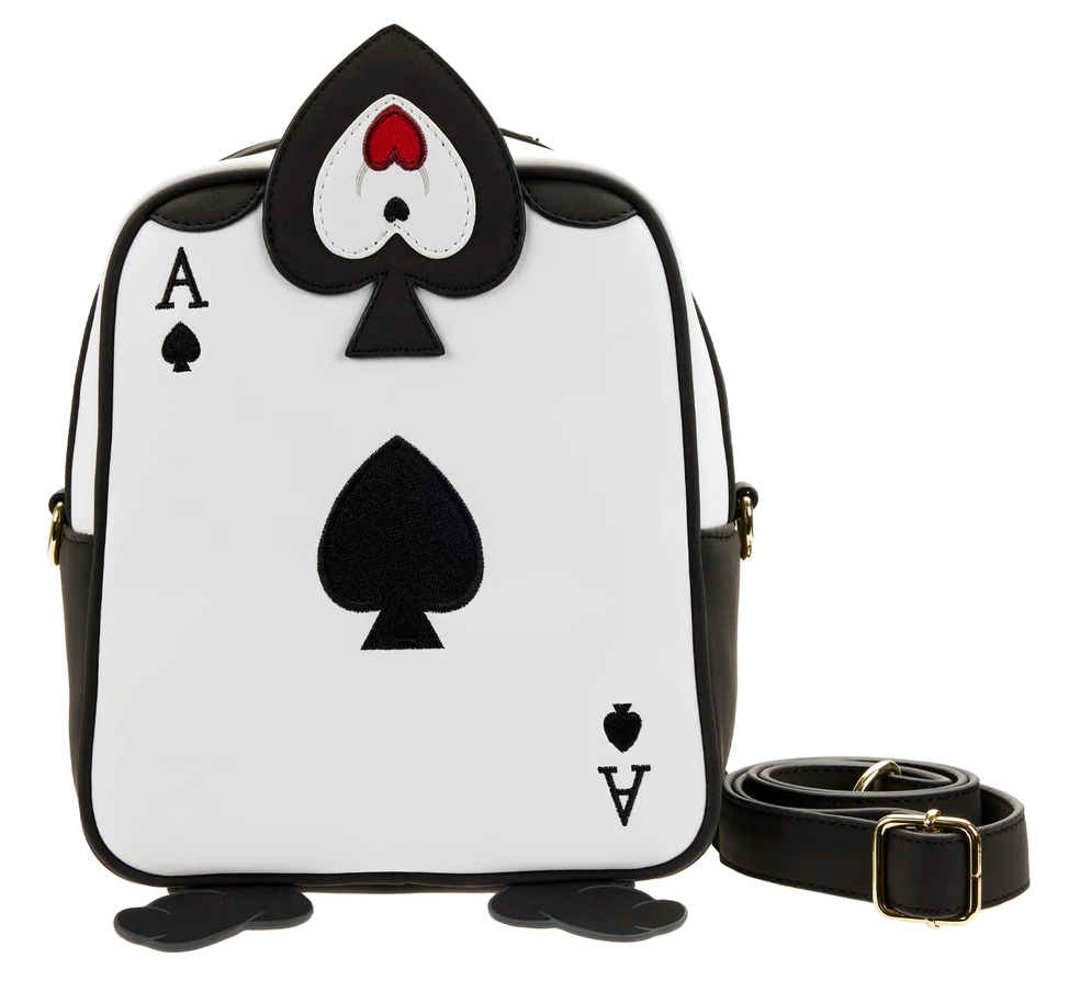 Loungefly Alice in Wonderland Ace of Spades Cross Body Bag