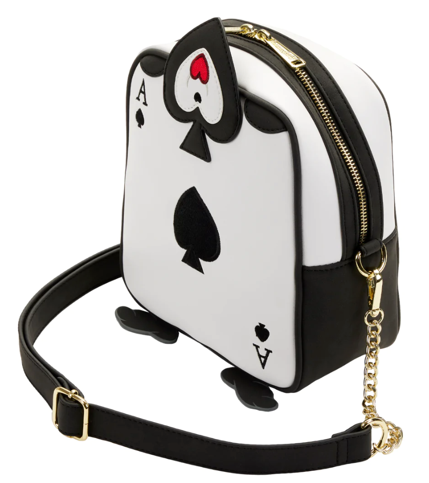 Loungefly Alice in Wonderland Ace of Spades Cross Body Bag