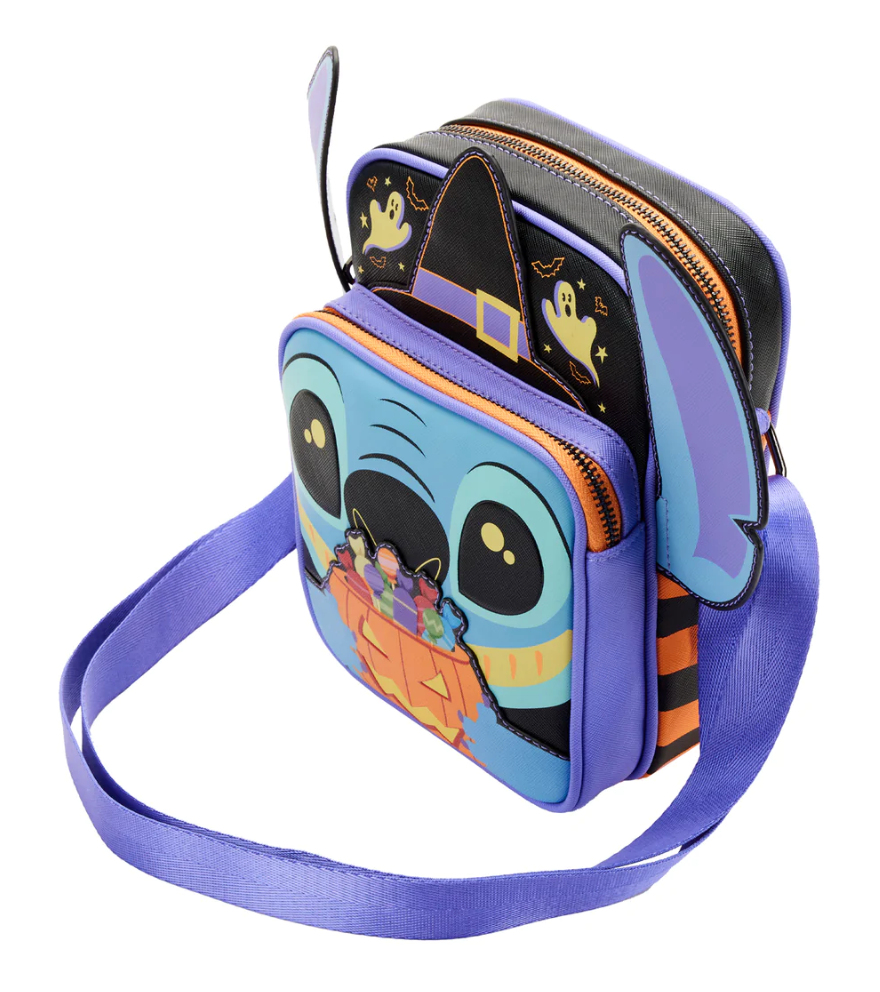 Loungefly Lilo and Stitch Glow Halloween Candy Cosplay Passport Bag