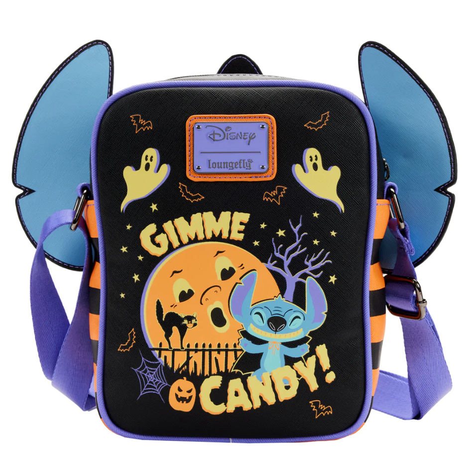 Loungefly Lilo and Stitch Glow Halloween Candy Cosplay Passport Bag