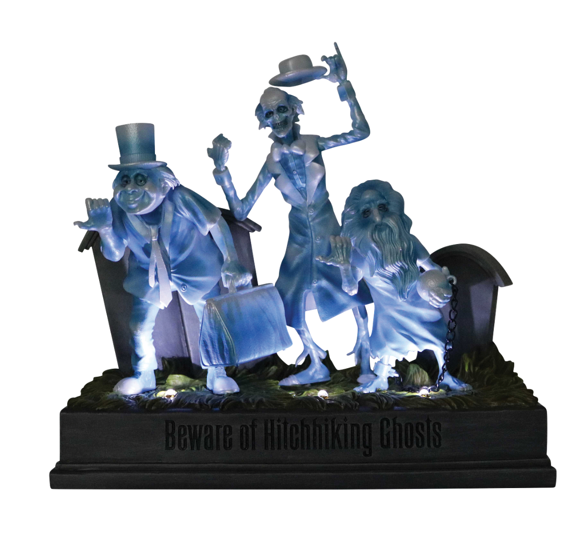 Department 56 Disney Showcase Lighted Hitchhiking Ghosts Figure