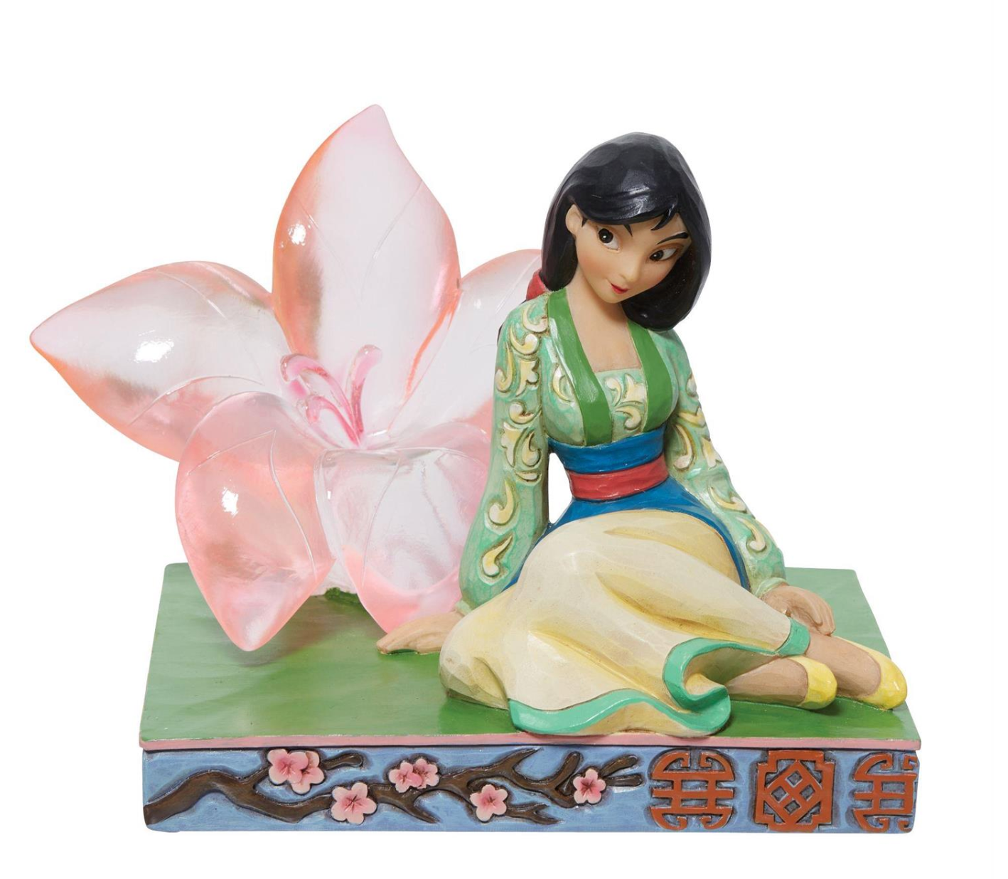 Disney Traditions Mulan Clear Resin Cherry Blossom