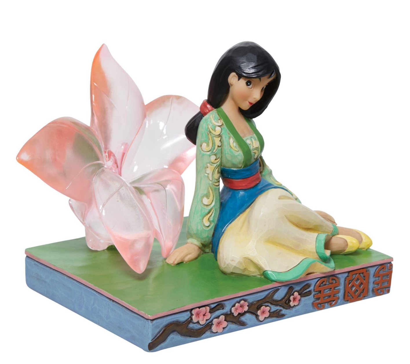 Disney Traditions Mulan Clear Resin Cherry Blossom