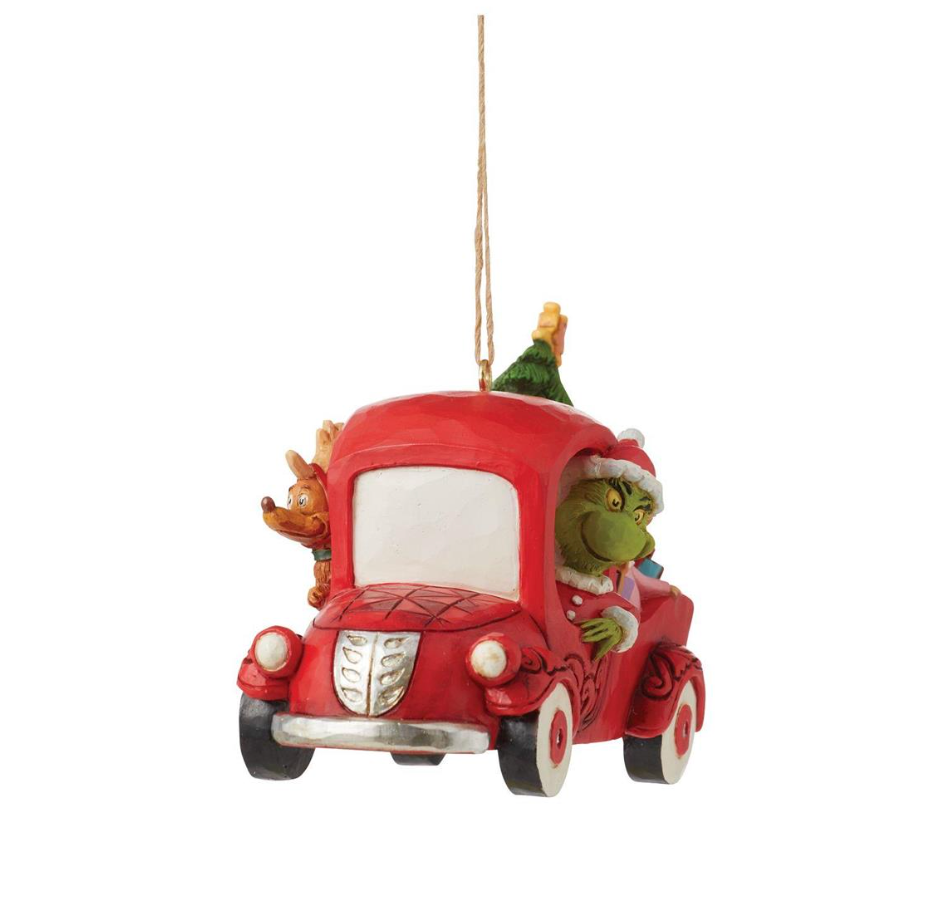 Grinch in Red Truck Ornament by Jim Shore