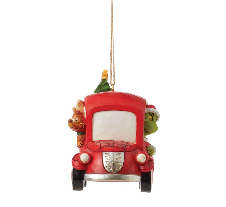 Grinch in Red Truck Ornament by Jim Shore