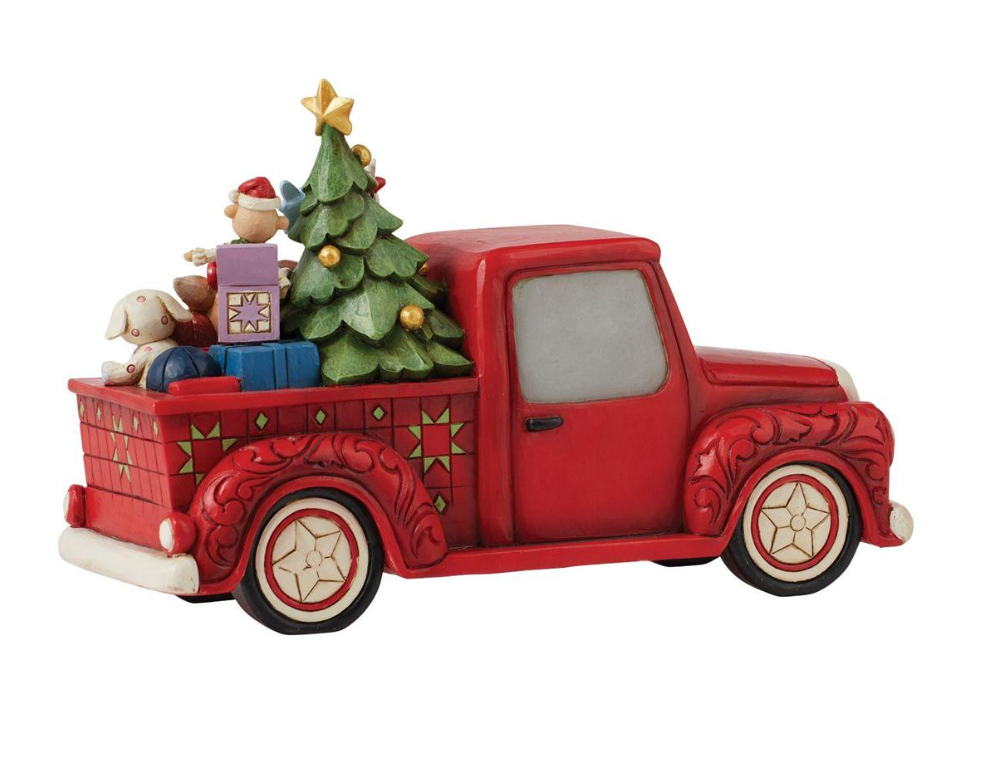 Rudolph in Red Pickup by Jim Shore