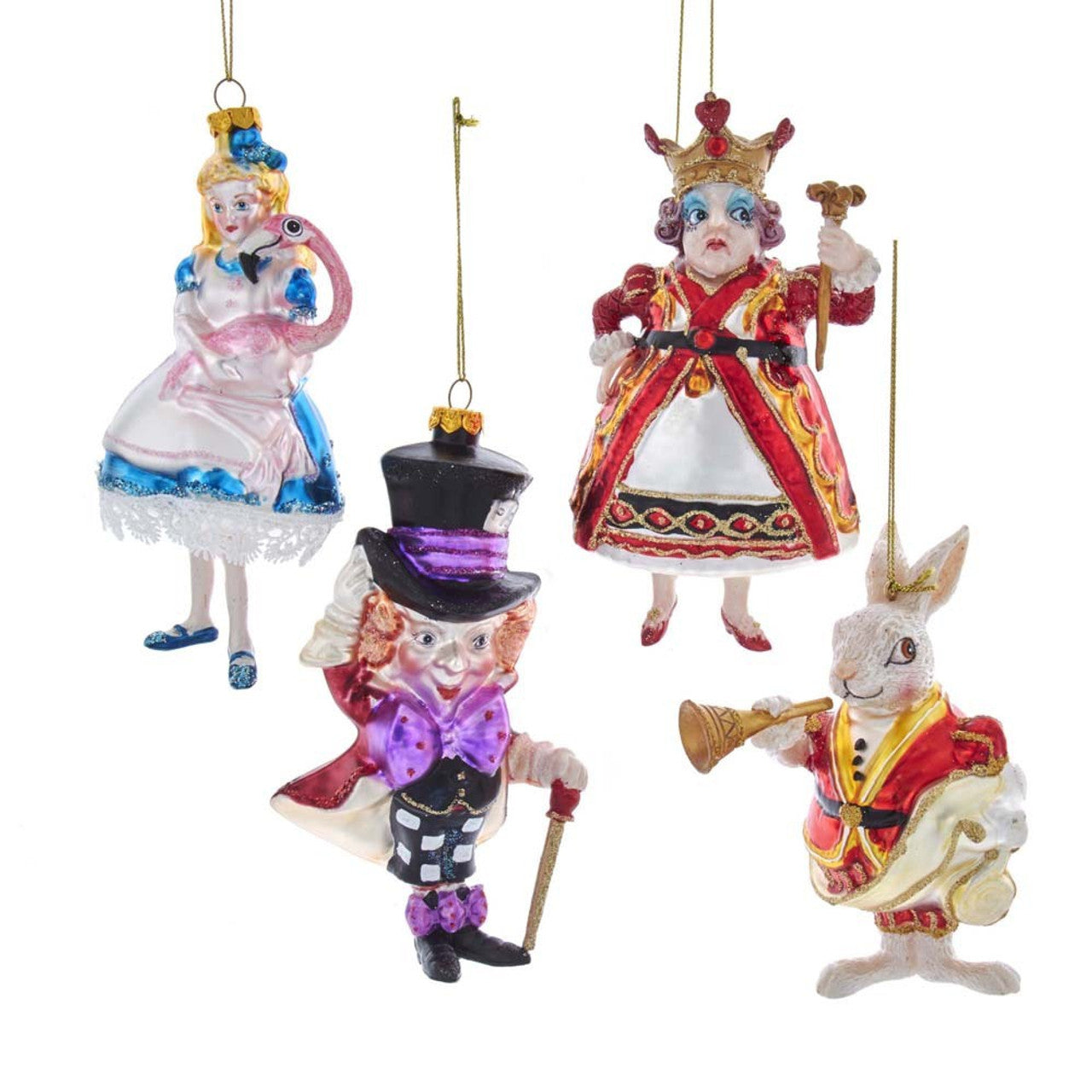 Alice in Wonderland Ornaments by Kurt Adler - Assorted